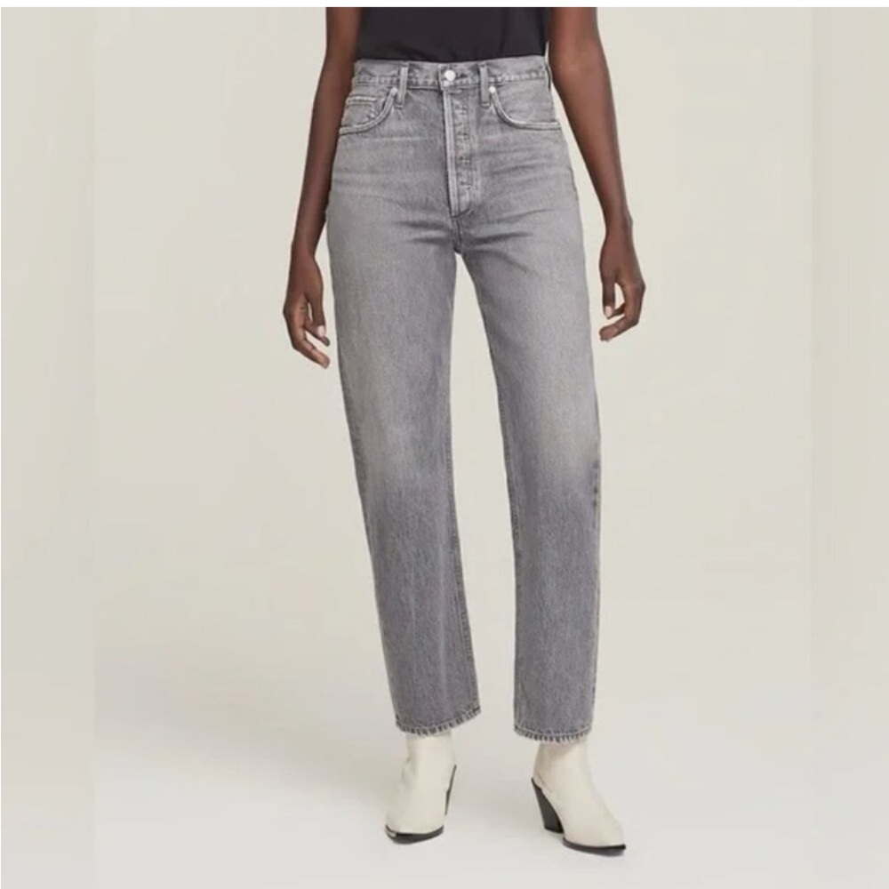 Agolde 90’s Pinch Waist Jeans Narrative Grey sz 26